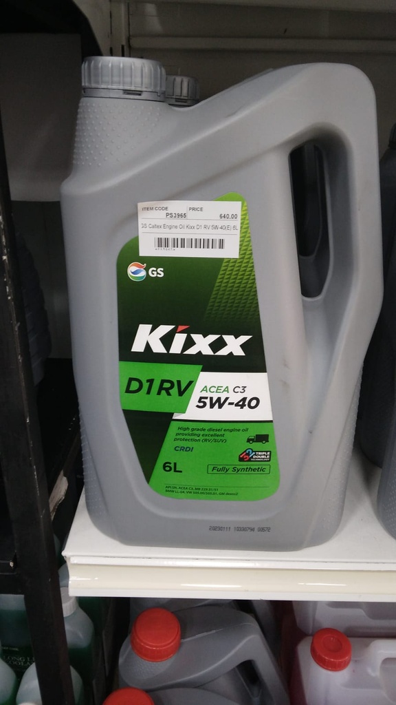 GS Caltex D1 RV 5W-40(E) 6L Fully Synthetic