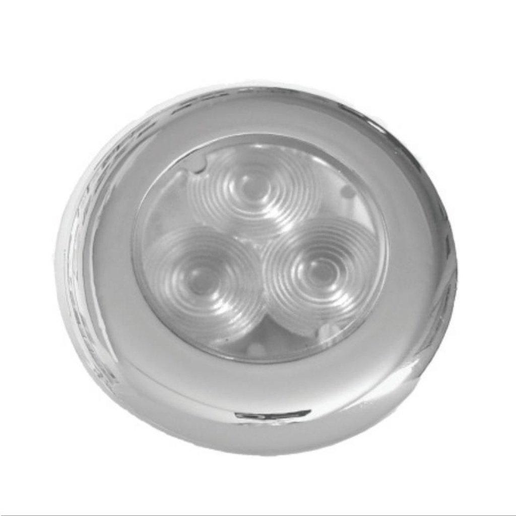 00158-SSBU Flush Mount LED Lamp, SS Cover RI 0.7 Watt per Lamp Blue 12-24V