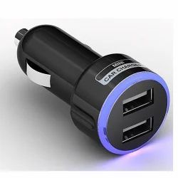 01358-BK USB Charge, 2 Ports, 5V/2.1A Black