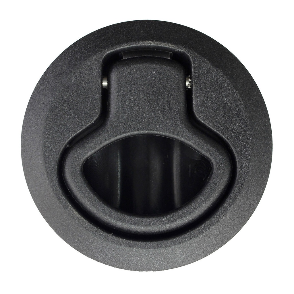 43001BK Plastic Flush Pull Latch 60mmx3  Black