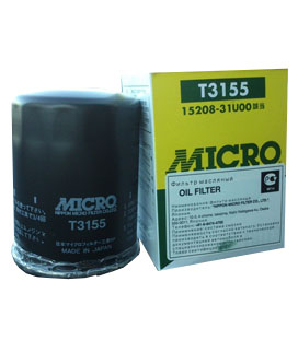 [PS4303] OIL FILTER (MICRO) T-3155 - MTW3155 - 15208-31U00 (A32-VQ20DE / PA32-VQ25DE / HA32-VQ30DE) -