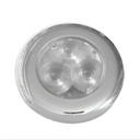 00158-SSBU Flush Mount LED Lamp, SS Cover RI 0.7 Watt per Lamp Blue 12-24V