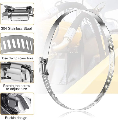 [PS2671] Hose Clamp S.S. 304 (No.104) 156--178MM
